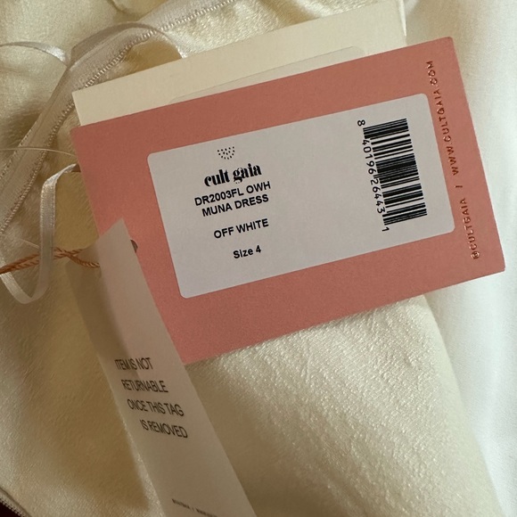 NWT Cult Gaia Muna Dress in off-white - Picture 4 of 6
